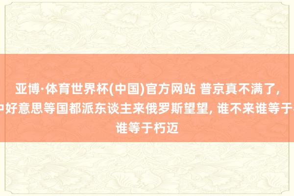 亚博·体育世界杯(中国)官方网站 普京真不满了, 让中好意思等国都派东谈主来俄罗斯望望, 谁不来谁等于朽迈
