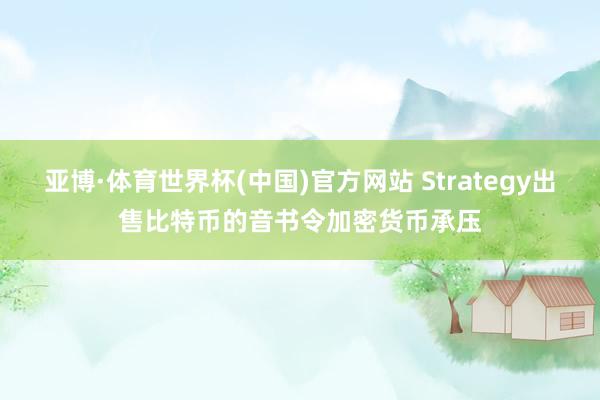 亚博·体育世界杯(中国)官方网站 Strategy出售比特币